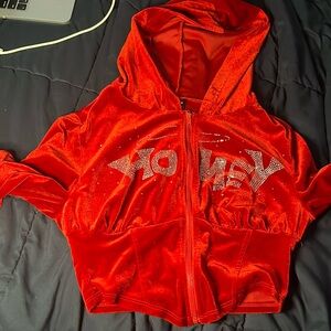 red velvet "honey" hoodie